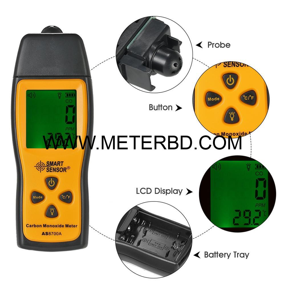 CO GAS ANALYZER CARBON MONOXIDE TESTER GAS DETECTOR - Image 3