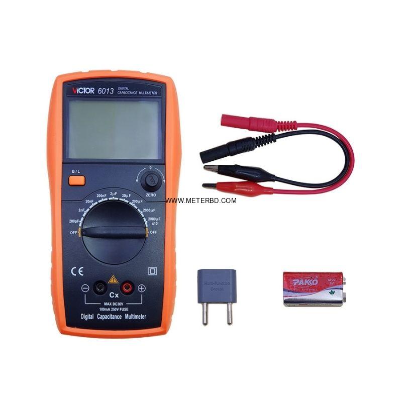 VICTOR 6013 Capacitor Tester Digital Capacitance Meter